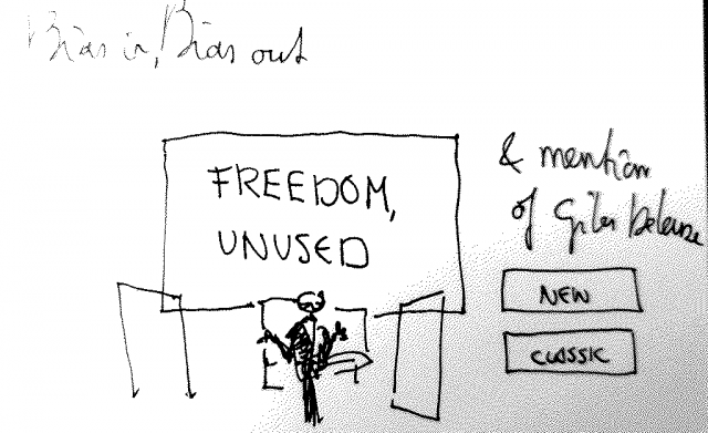 Bias in, bias out. Freedom, unused & mention of Giles Deleuze