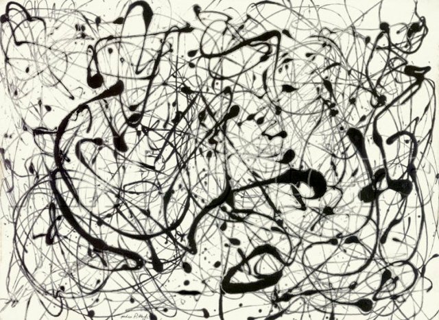 Jackson Pollocks Number 14: grey