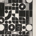 lego pattern pront in black and white