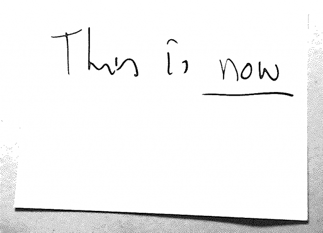 This is now