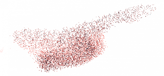 A murmuration of starlings