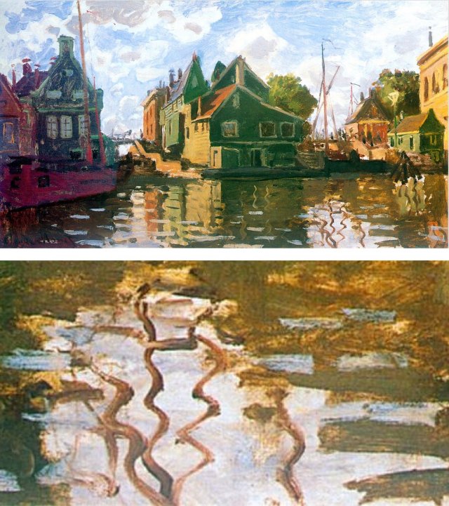 Monet – huizen aan kanaal in Zaandam